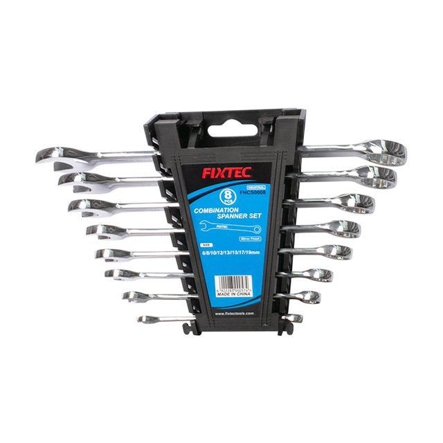 Fixtec Combination Spanner Set 6 8 10 12 13 15 17 19mm