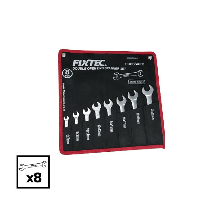 [FHCSS0008] Fixtec Double Open End Spanner Set