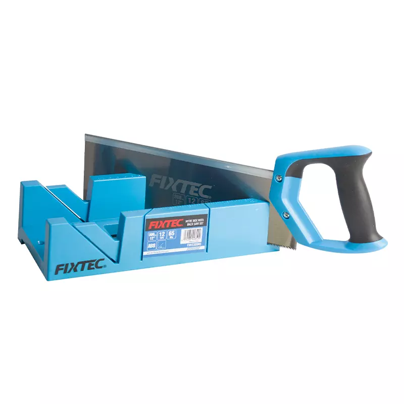 Fixtec Mitre Box with Back Saw Set