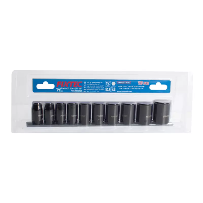 [FHS031310M] Fixtec 10pcs Socket Set