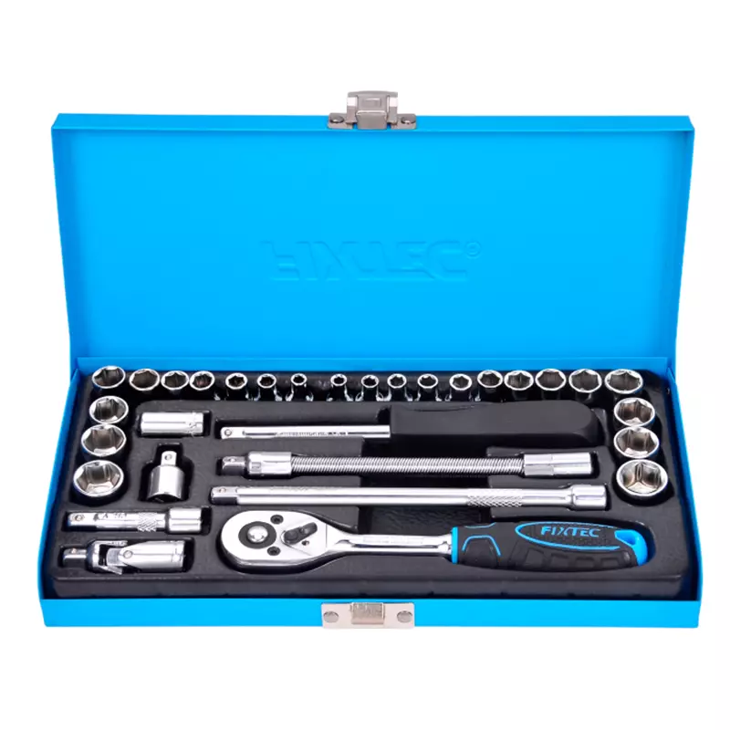 Fixtec 31pc 1/4" Socket Set