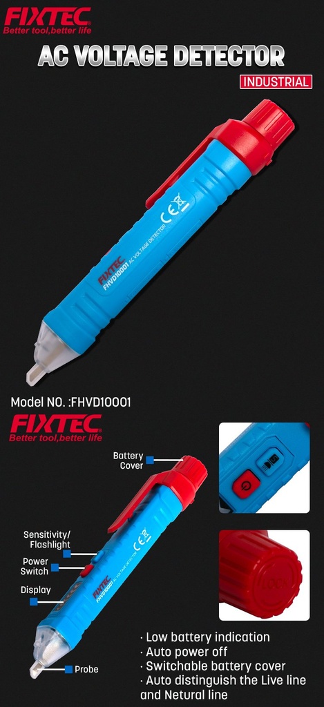 [FHWB100] Fixtec Plastic Handle Brush 250MM