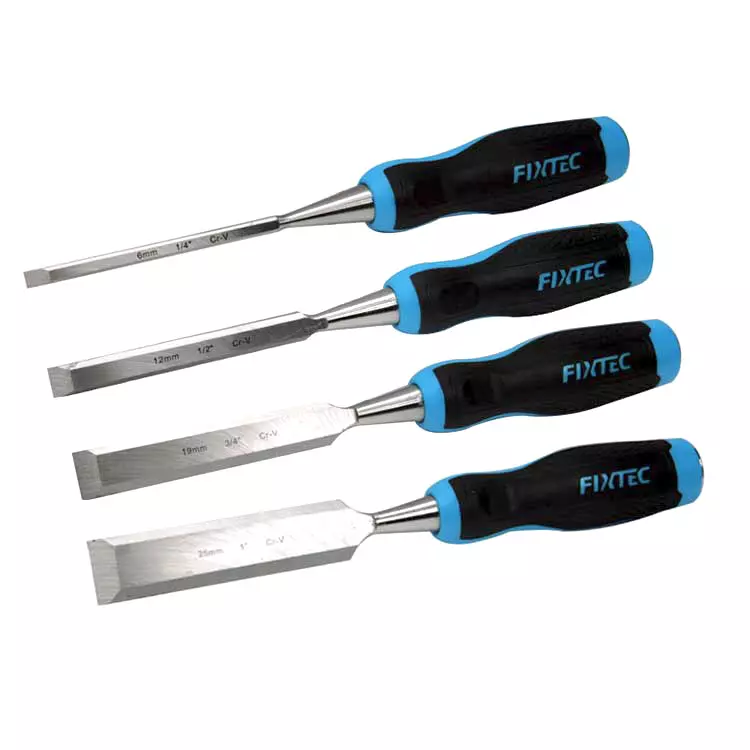 Fixtec 4pcs Wood Chisel Set 6/12/19/25mm