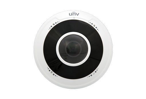 [IPC815SB-ADF14K-I0] UNV IP 5MP Twin Mic IK10 10M IR Fisheye Dome (with Heat Map Analysis)