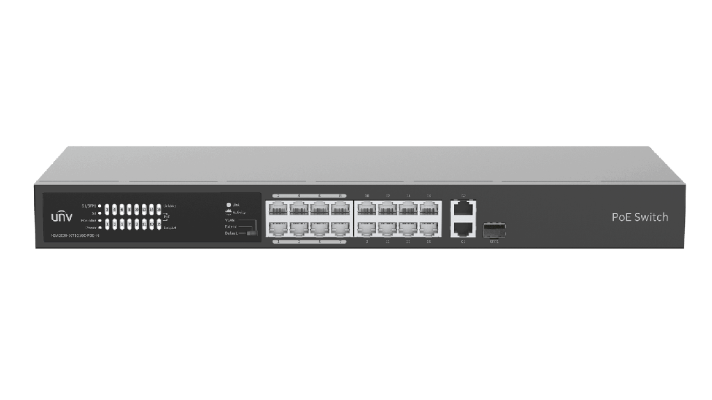 [NSW2020-16T1GT1GC-POE-IN] UNV Unmanaged Ethernet Switch(PoE)