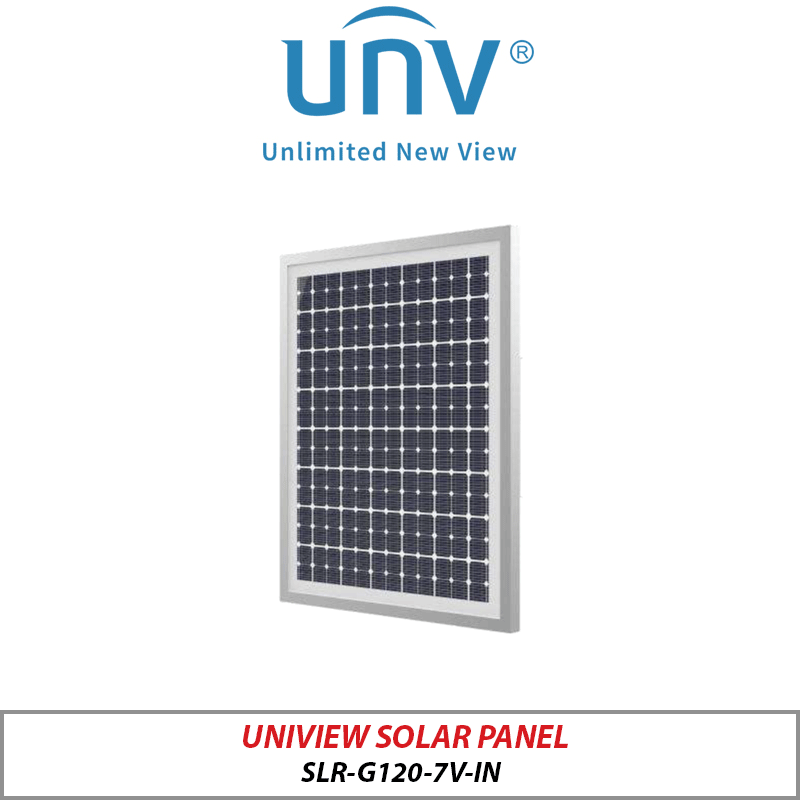 [SLR-G120-7V-IN] UNV 60W Solar Panel for IPC2A14LP 4G Bullet Camera