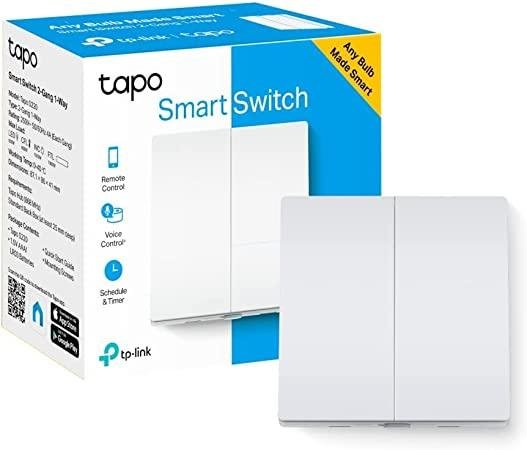 [Tapo-S220] Smart Light Switch 2 Gang 1 Way