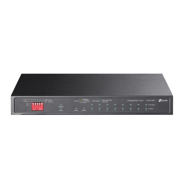 [TL-SG1210P] 10-Port Gigabit Desktop Switch with 8-Port PoE+