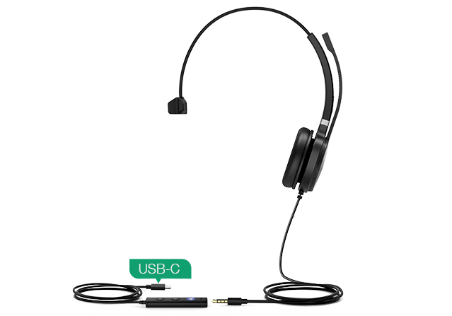 [UH36-Dual-T-C] Yealink  Professional USB Dual Ear Headset USB-C