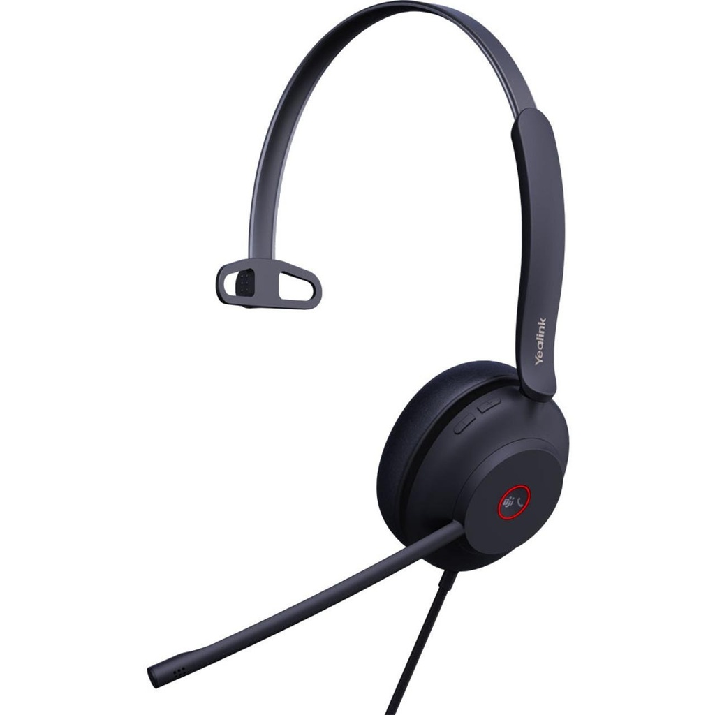 [UH37-MONO-T] Professional USB Mono Headset with Leather Cushion