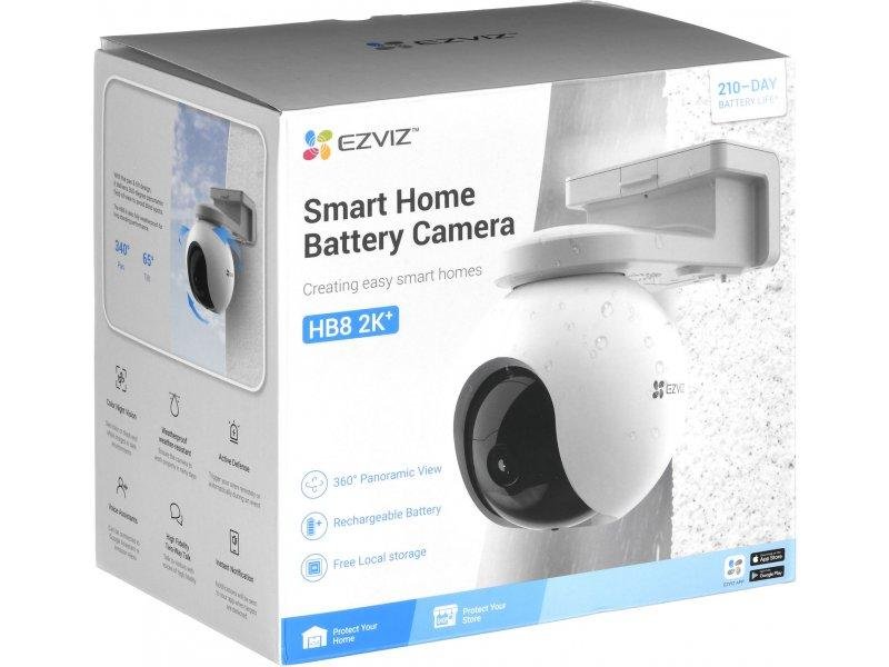 [CS-HB8] EZVIZ HB8 Pan-Tilt Wi-Fi Camera 4MP 4mm, Battery-Powered, supports solar Panel