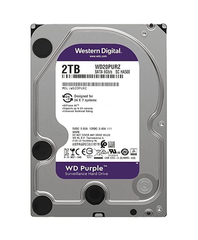 [WD22PURZ-85B4ZY0] WD Purple 2TB Hard Disk