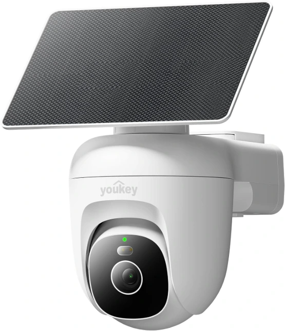 Youkey Solar-powered Security PT Camera - 3MP (2.5K)