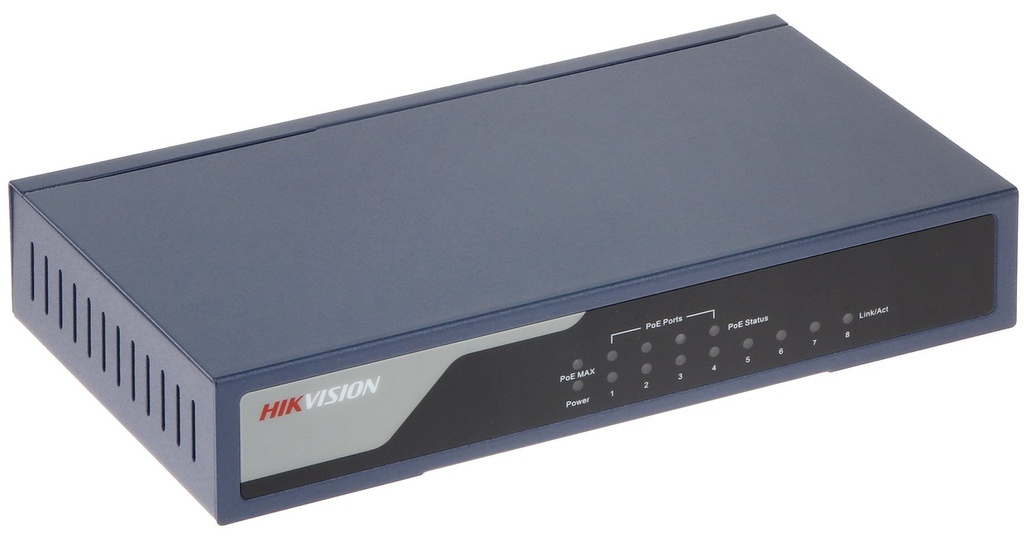 Hikvision 8 Port 10/100 Unmanaged 4 Ports POE Switch (Pro Series)