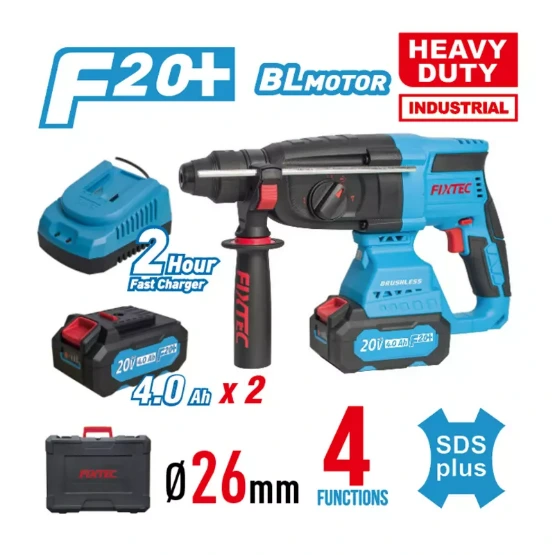 Fixtec 20V Li-ion Brushless Rotary Hammer Kit