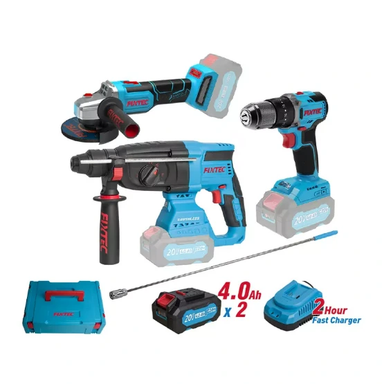 Fixtec 20V CORDLESS BRUSHLESS COMBO KIT (Cordless Brushless Impact Drill, Cor...