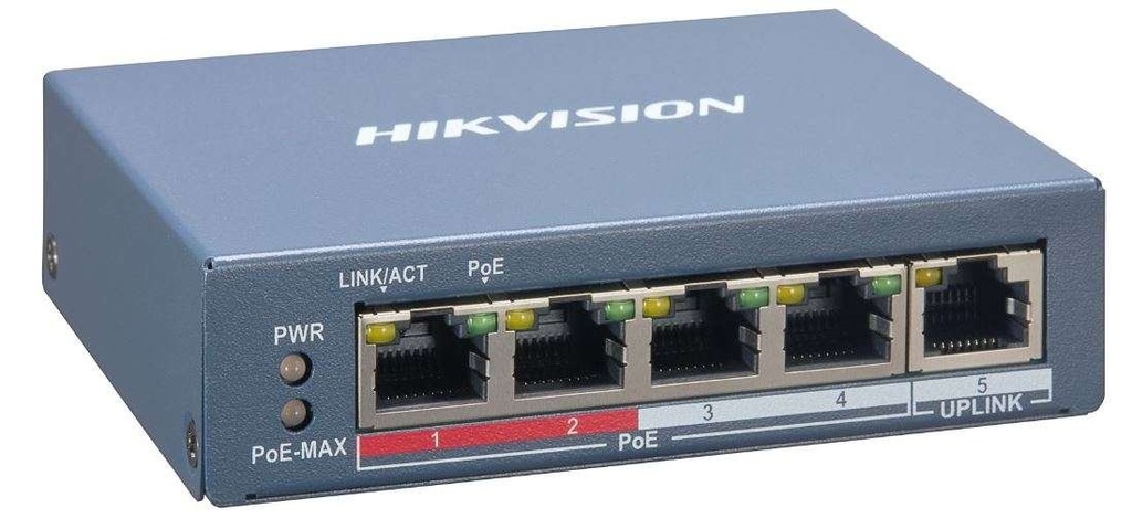 [DS-3E1105P-EI/M] Hikvision 4 Port Fast Ethernet Smart POE Switch
