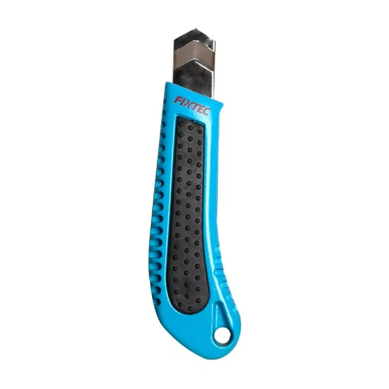 [FHUC0001] FIXTEC 18mm Utility Knife Aluminum-Alloy with TPR Grip