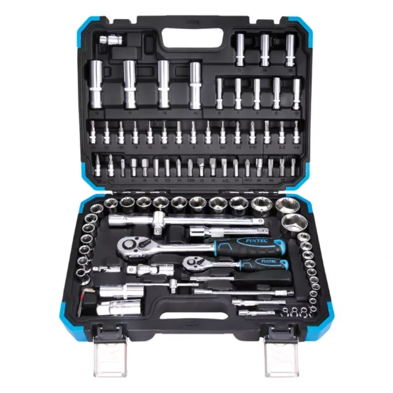 FIXTEC 94 PCS 1/2 " &1/4 "DR. SOCKET SET
