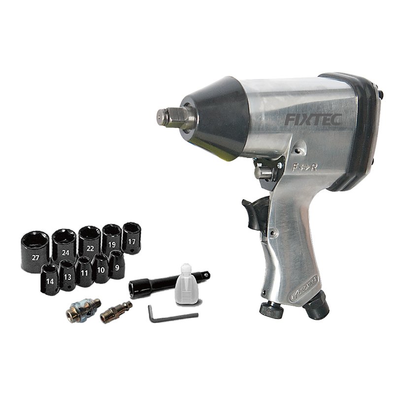 Fixtec 17pc 1/2" Air Impact Wrench Kit