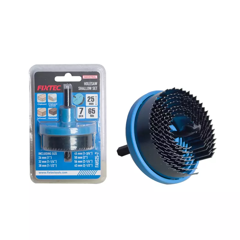 [FAHS25-7] Fixtec Hole Saw Shallow Set _x005f_x000D_
26mm,32mm,38mm,45mm,50mm,56m,63mm Height  1"(25mm)