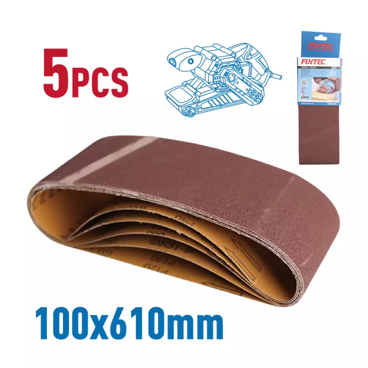 [FASP10061005] FIXTEC 5 PCS SANDING SHEET SET 100*610MM