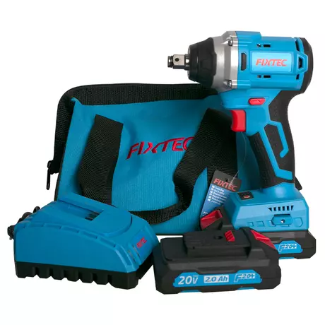 Fixtec 20V LI-ION BRUSHLESS IMPACT WRENCH (Battery & Charger Included) Cleara...