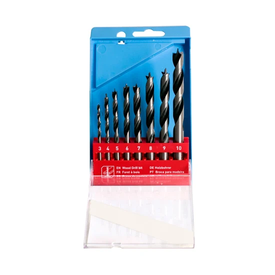 [FDBW0801K] Fixtec 8pcs Wood Twist Drill Bits Set
